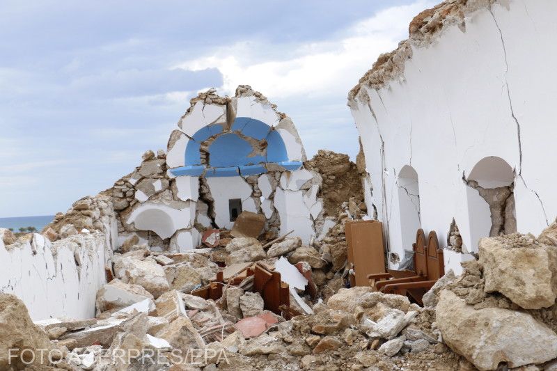 Templom romjai a krétai Zakros településen | Fotó: Agerpres/EPA