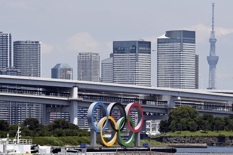 Az olimpiai játékok helyszíne, Tokió | Fotó: MTI