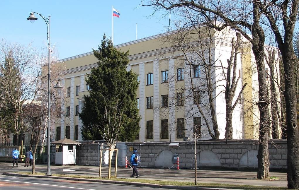 Az orosz nagykövetség épülete | Fotó: Oroszország bukaresti nagykövetségének Facebook-oldala
