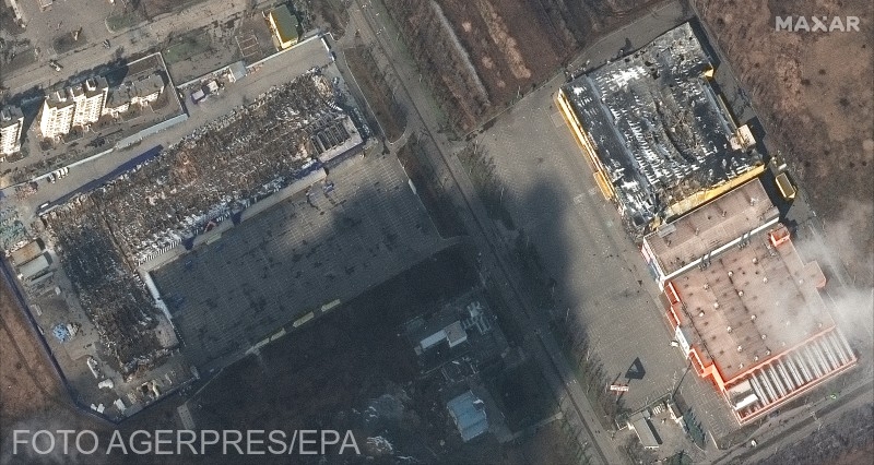 Légifelvétel a lebombázott Mariupolról | Fotó: Agerpres/EPA