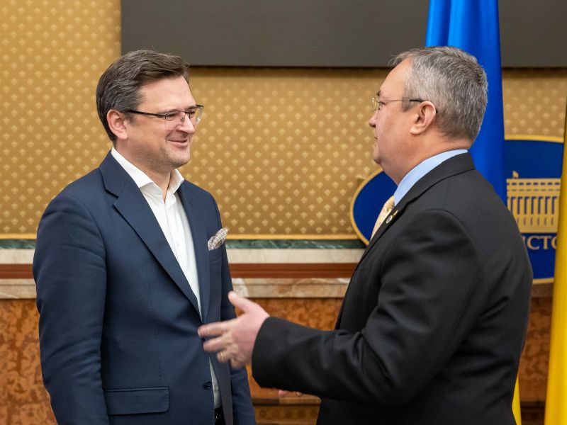 Dmitro Kuleba és Nicolae Ciucă | Fotó: gov.ro