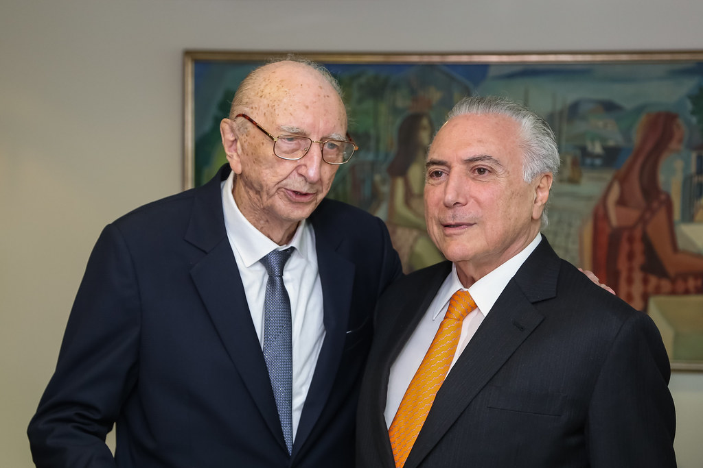 Walter Orthmann (balra) Michel Temer akkori brazil államfővel 2018-ban | fotó: Flickr/Placido do Planalto