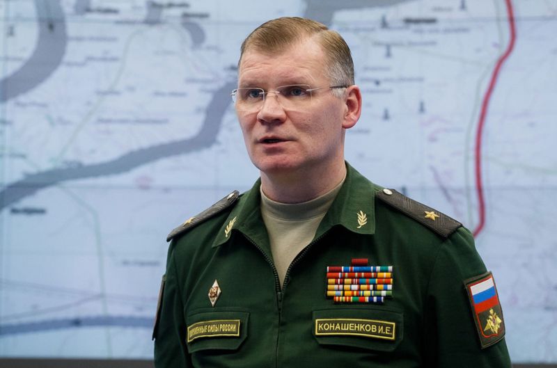 Igor Konasenkov orosz katonai szóvivő | Az orosz védelmi minszétrium által közreadott kép
