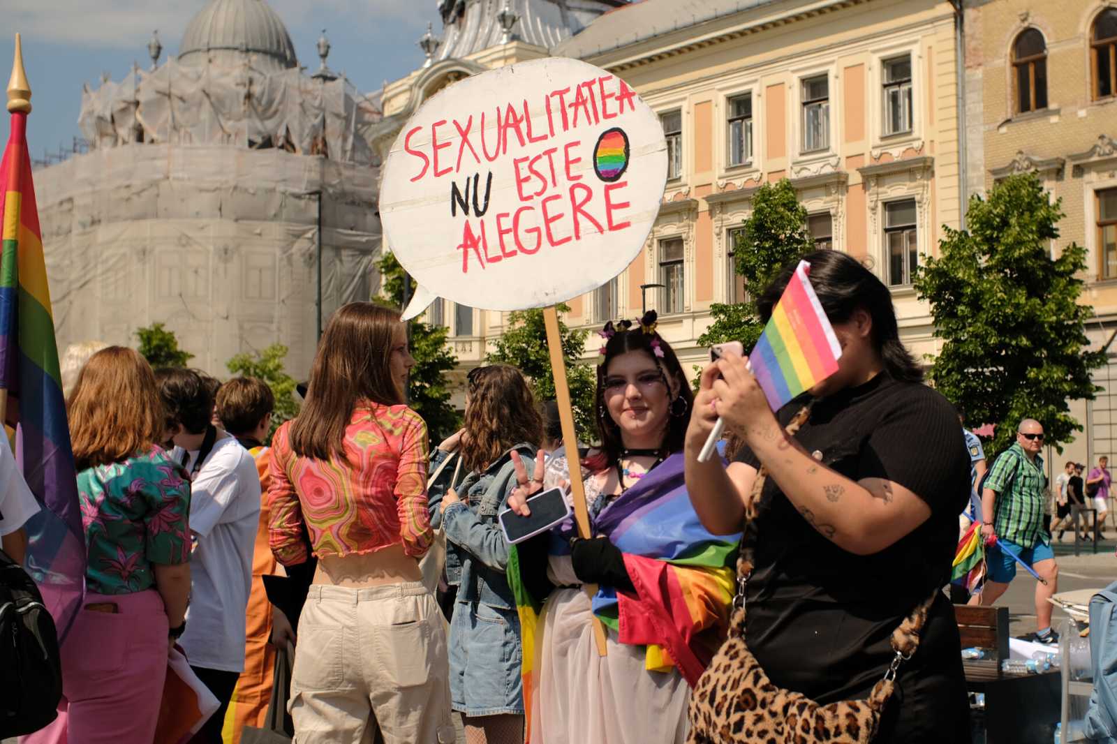 A kép a kolozsvári Pride felvonuláson készült | Fotó: Lőrincz Anna