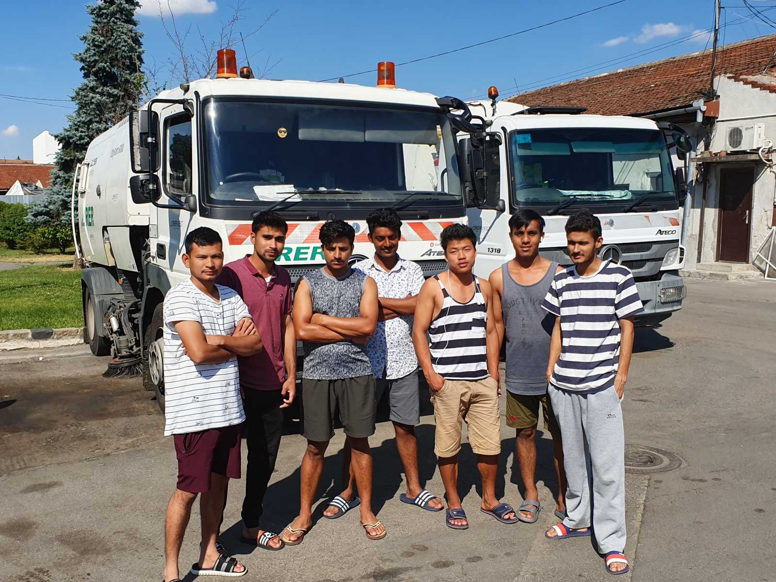 A nepáli vendégmunkások egy csoportja | A szerző felvétele