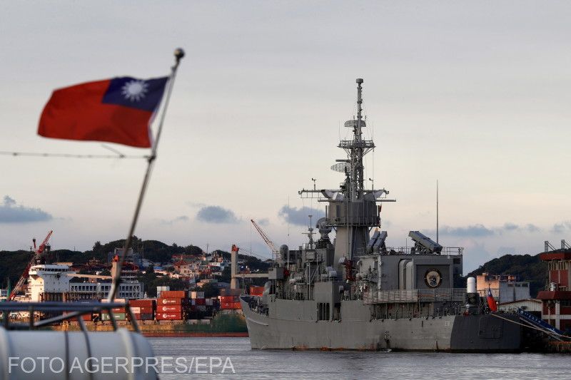 Tajvan készenlétbe helyezte tengeri flottáját is | Fotó: Agerpres/EPA