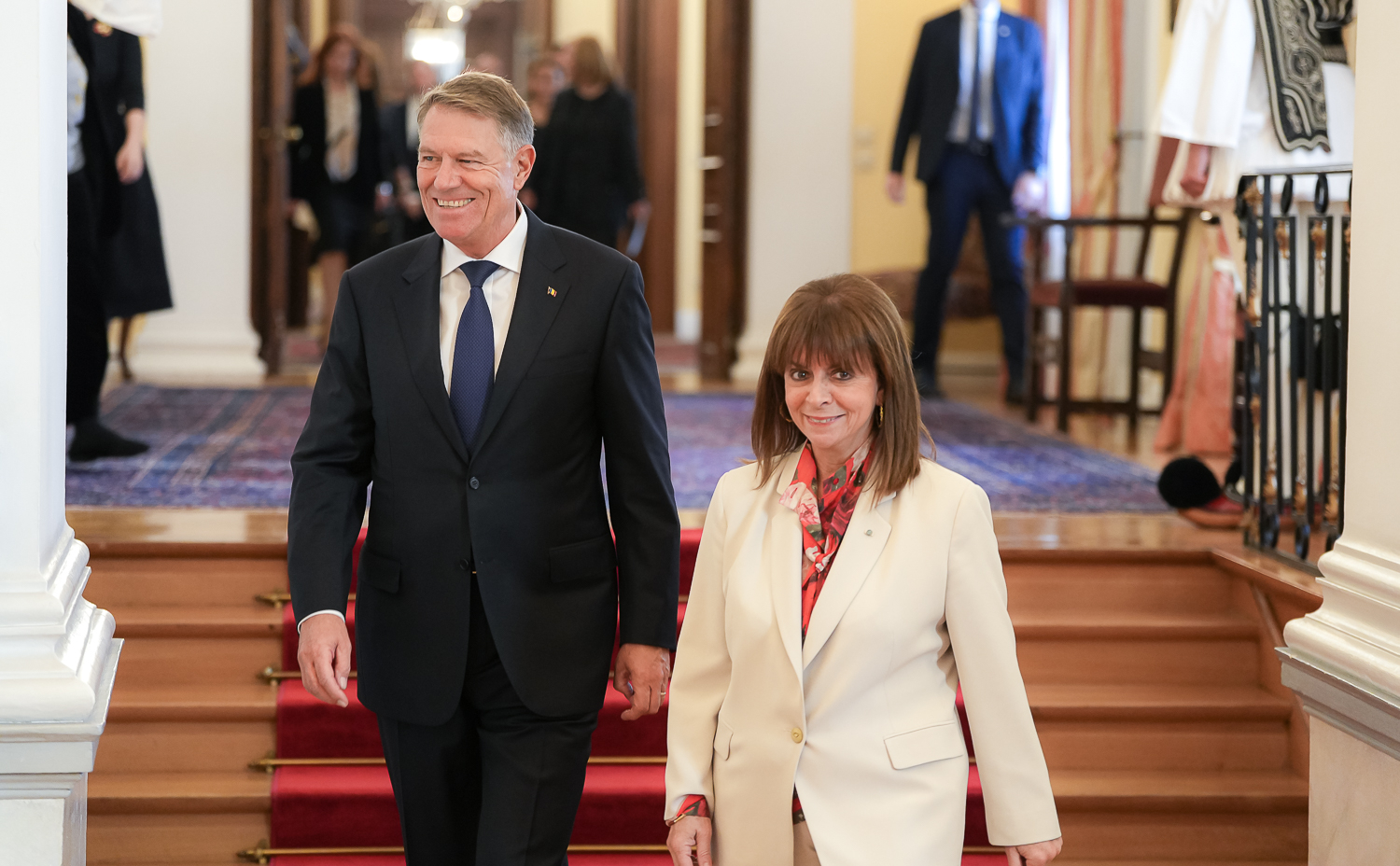 Klaus Iohannis és Katerina Szakellaropoulou  | Fotó: Presidency.ro