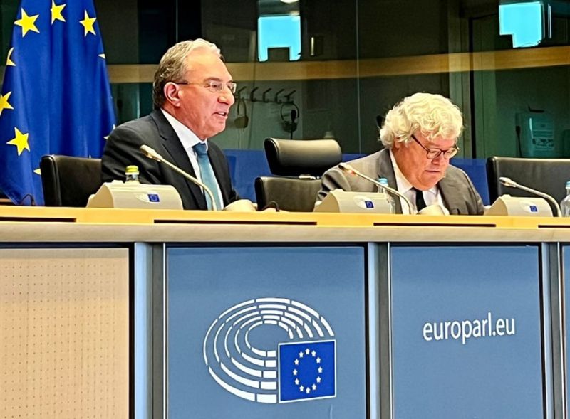 Winkler Gyula (balról) az EP-ben | Fotó: a politikus Facebook-oldala