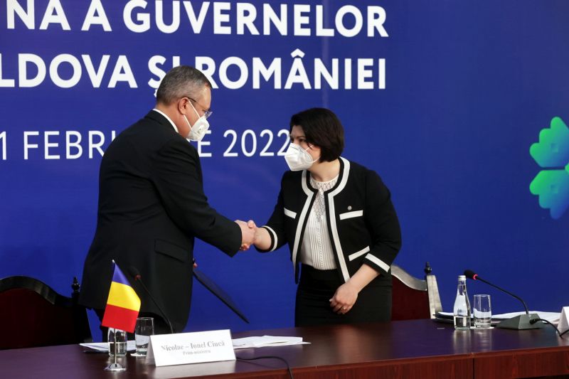 Nicolae Ciucă és Natalia Gavriliţa az együttes kormányülésen | Fotó: gov.ro