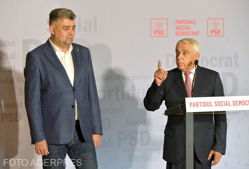Marcel Ciolacu PSD-elnök és Petre Daea | Fotó: Agerpres