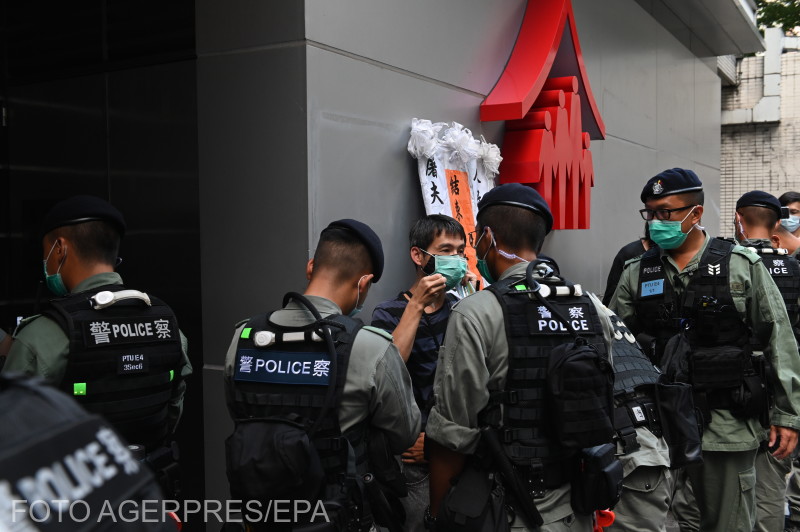 A hongkongi rendőrség szerint ötéves börtönt kockáztat, aki engedély nélkül vesz részt megemlékezésen | Illusztráció: Agerpres/EPA