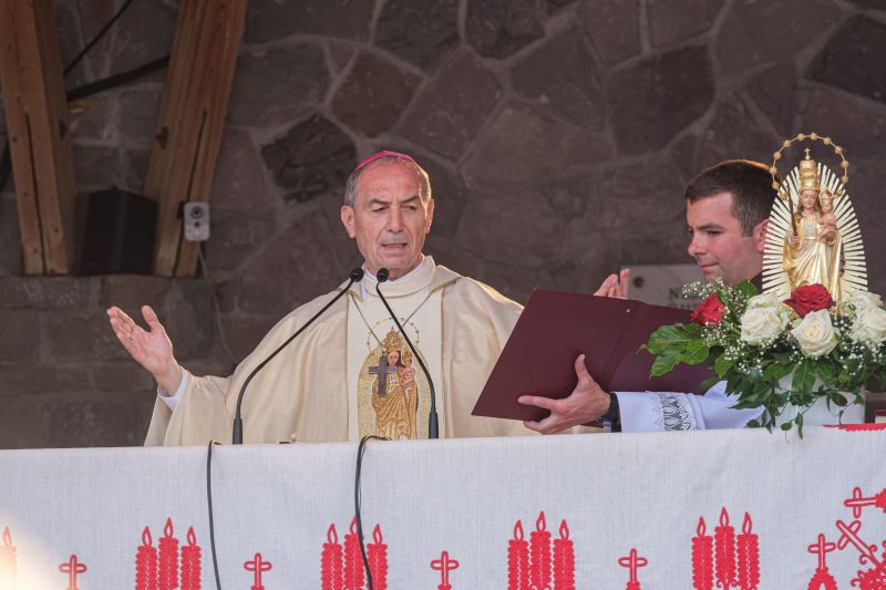 Udvardy György veszprémi érsek volt a szentmise főcelebránsa | Fotó: MTI/Veres Nándor