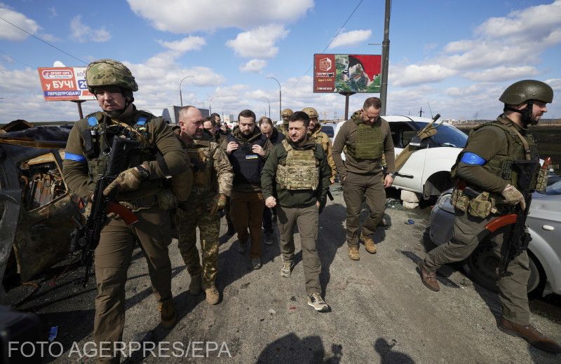 Zelenszkij a déli frontra látogatott | Fotó: Agerpres/EPA