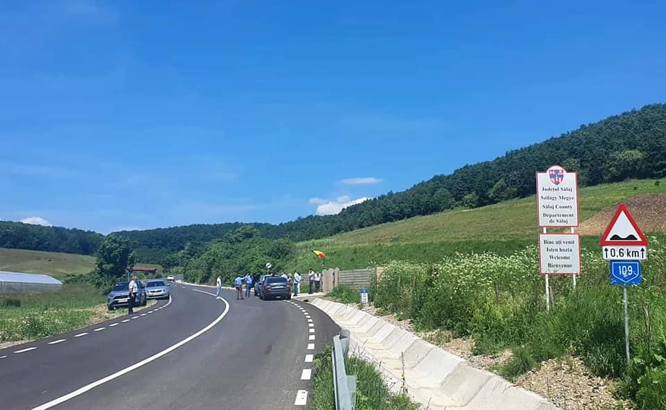 A Drág és Kolozs megye határa közötti út | Fotók: Szilágy Megyei Tanács/Facebook
