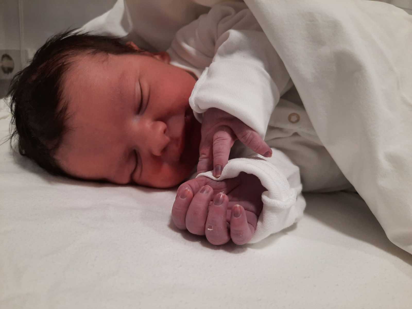 Az év első csíkszeredai szülöttje | Fotó: Csíkszeredai Megyei Sürgősségi Kórház
