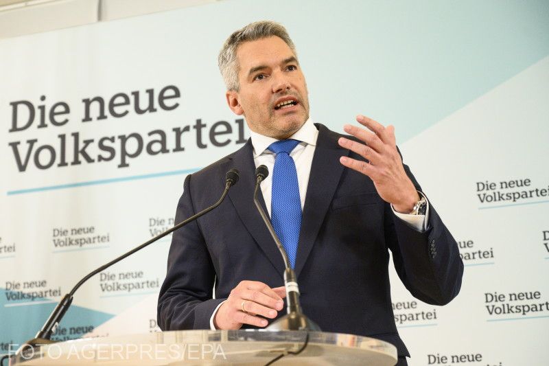 Karl Nehammer osztrák kancellár | Fotó: Agerpres/EPA