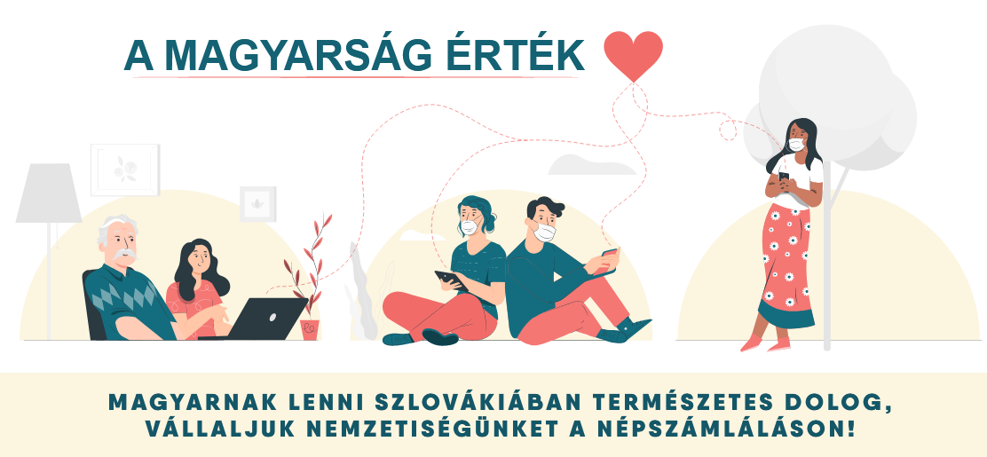 A szlovákiai magyar civilszervezetek népszámlálási kampánya weboldalának nyitóképe l Fotó: nepszamlalas.sk