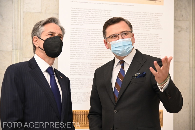 Anthony Blinken és Dmitro Kuleba | Fotó: Agerpres/EPA