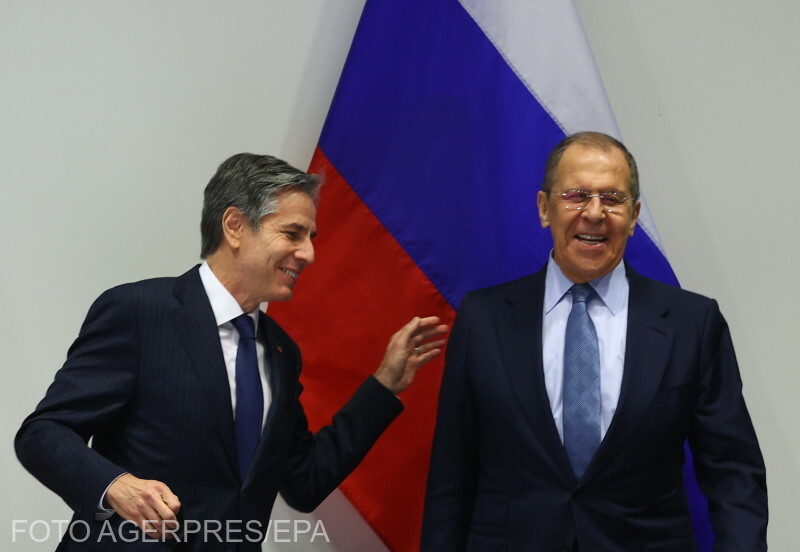 Antony Blinken amerikai külügyminiszter és Szergej Lavrov orosz külügyminiszter 2021 májusában | fotó: Agerpres/EPA