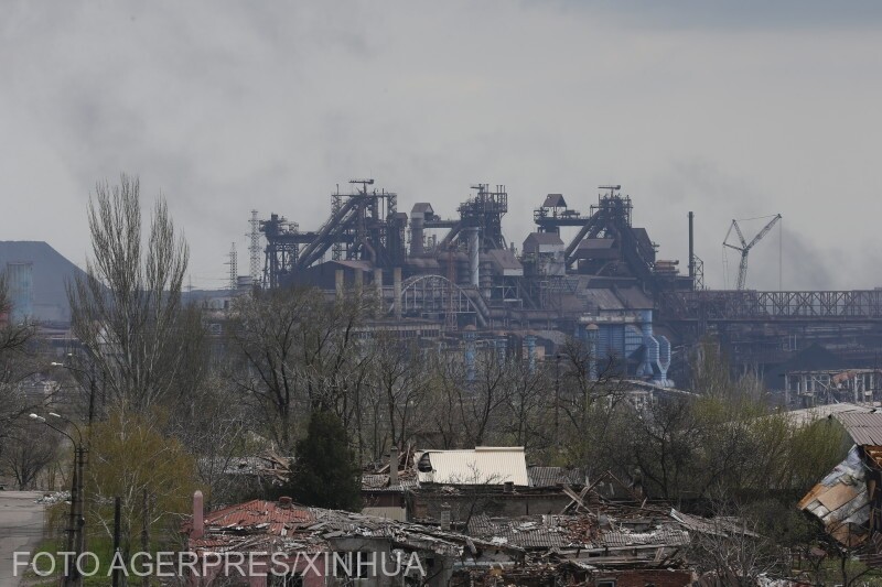 Az Azovsztal acélmű Mariupolban | Fotó: Agerpres/Xinhua