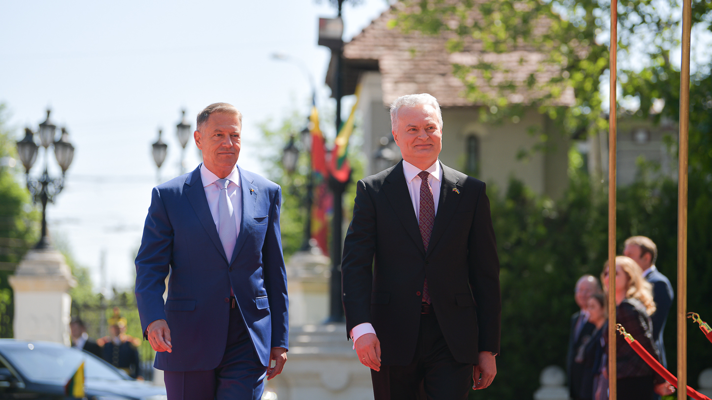 Klaus Iohannis román és Gitanas Nauseda litván államfő | Fotó: presidency.ro