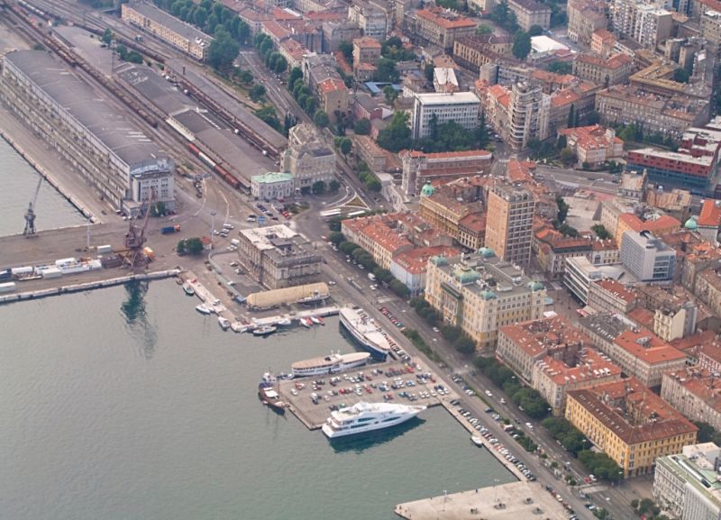 A mai Rijeka, a volt Fiume kikötője – a Monarchia idején ez volt Magyarország legnagyobb kikötője | Fotó: Wikipedia/Roberta F.