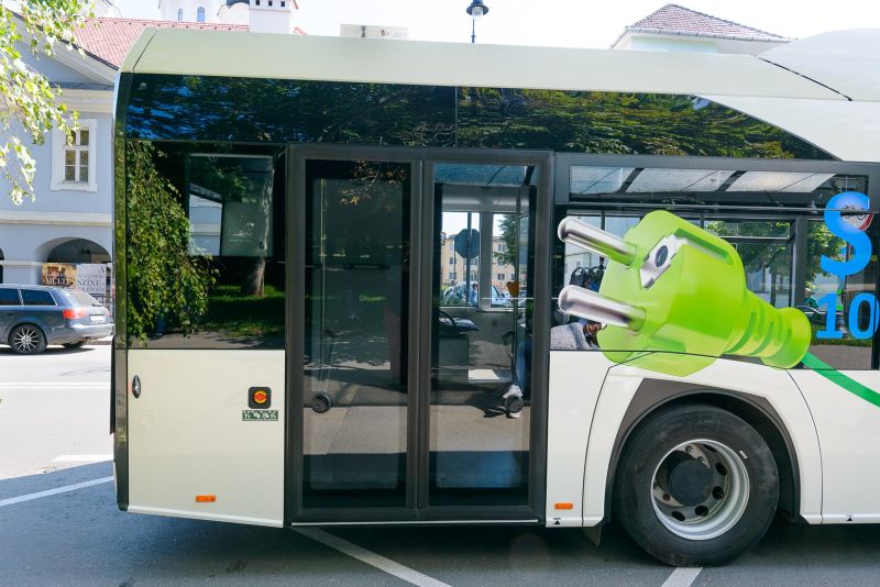 Elektromos autóbusz | Fotó: Sepsiszentgyörgy Polgármesteri Hivatala
