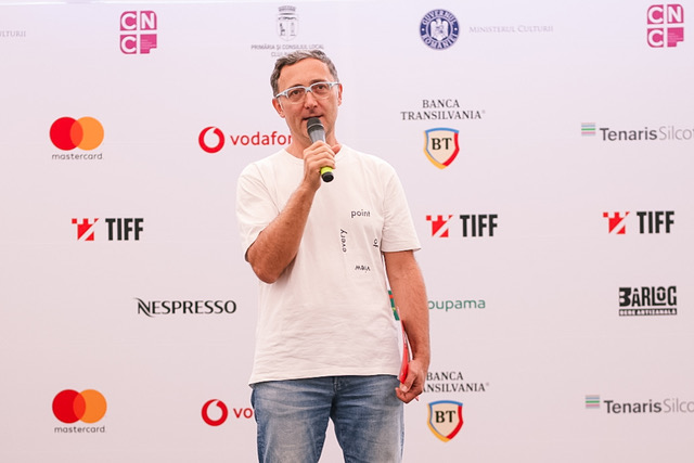Tudor Giurgiu, a TIFF igazgatója a sajtótájékoztatón | fotó: Chris Nemeș