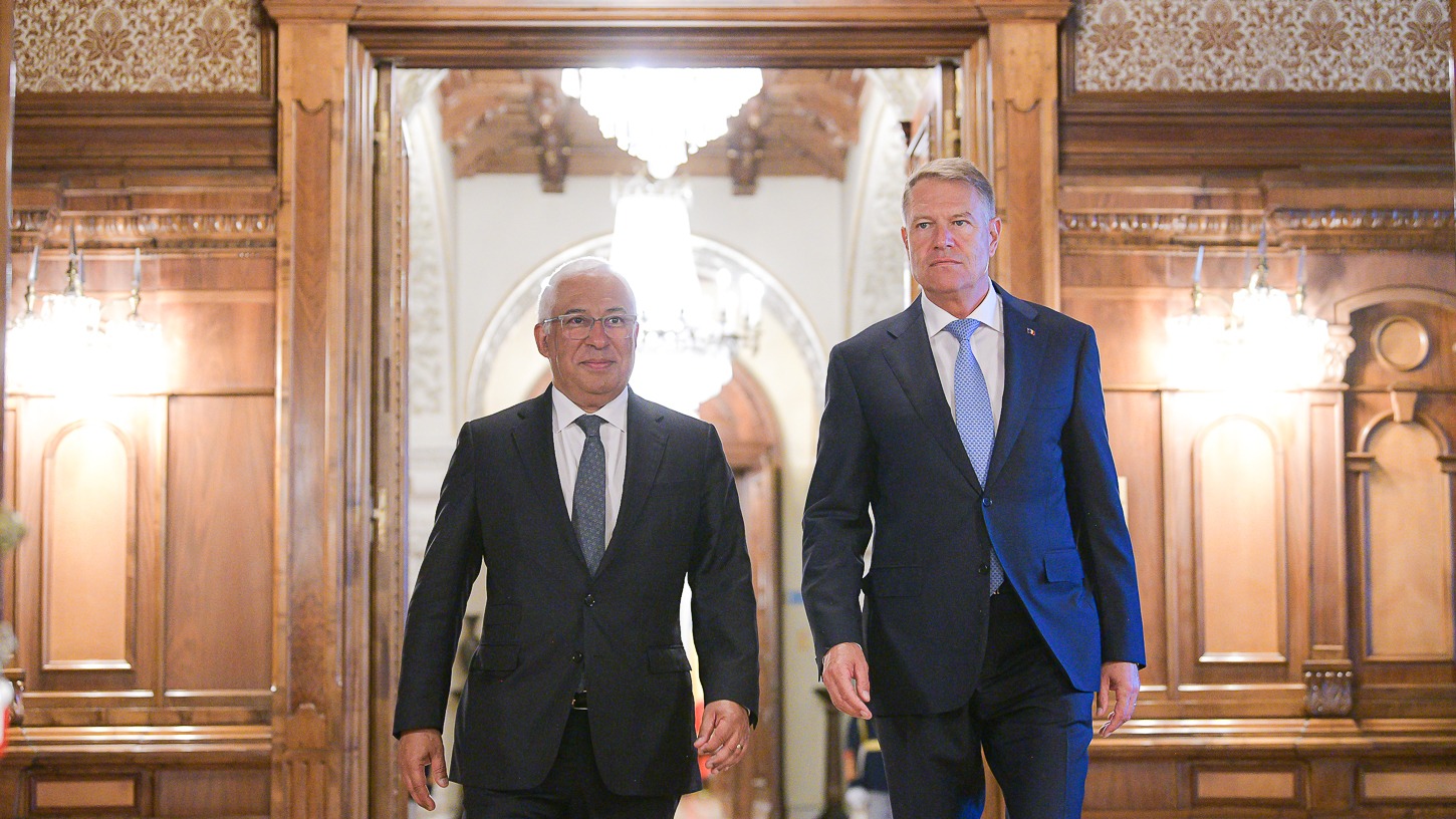 Klaus Iohannis román államfő és Antonio Costa portugál miniszterelnök | fotó: Klaus Iohannis Facebook-oldala