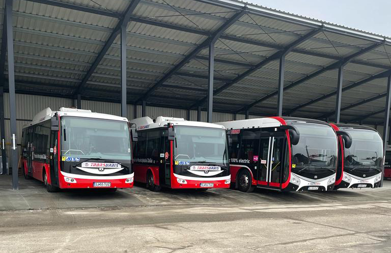Zilahon már húsz elektromos autóbusz szolgálja a környezetkímélő tömegközlekedést | Fotó: Kulcsár Mária