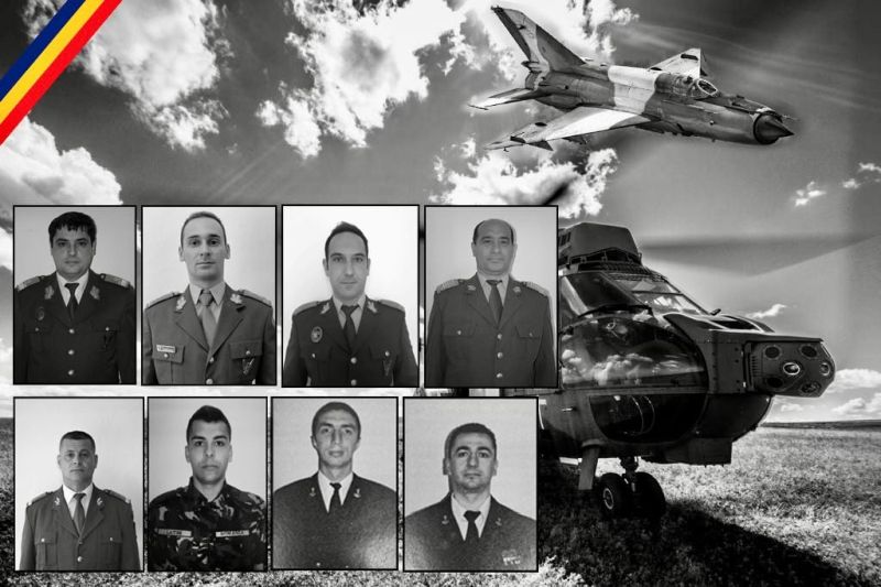 A légiszerencsétlenség nyolc áldozata | Fotó: Vasile Dîncu Facebook-oldala