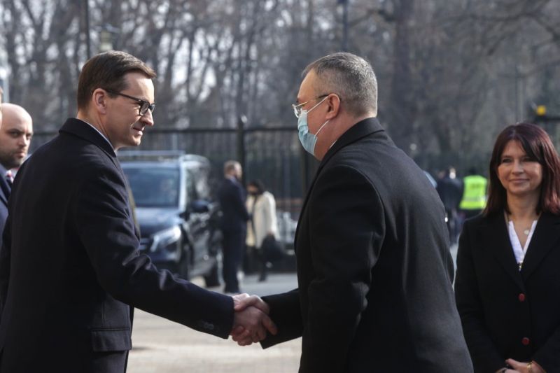 Mateusz Morawiecki és Nicolae Ciucă találkozása | Fotó: gov.ro