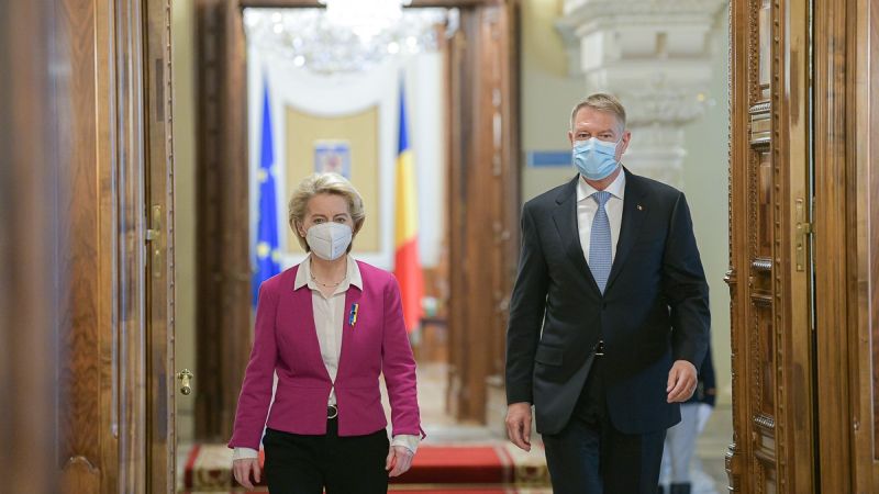Ursula von der Leyen és Klaus Iohannis | Fotó: presidency.ro