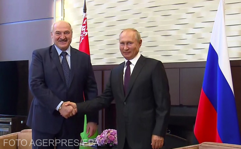 Lukasenka és Putyin egy korábbi felvételen | Fotó: Agerpres/EPA