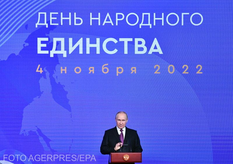 Vlagyimir Putyin az Orosz Nemzeti Egység Napján | Fotó: Agerpres/EPA