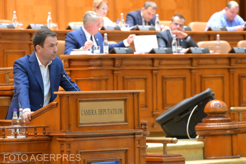 Cătălin Drulă parlamenti képviselő, az USR elnöke | Fotó: Agepres