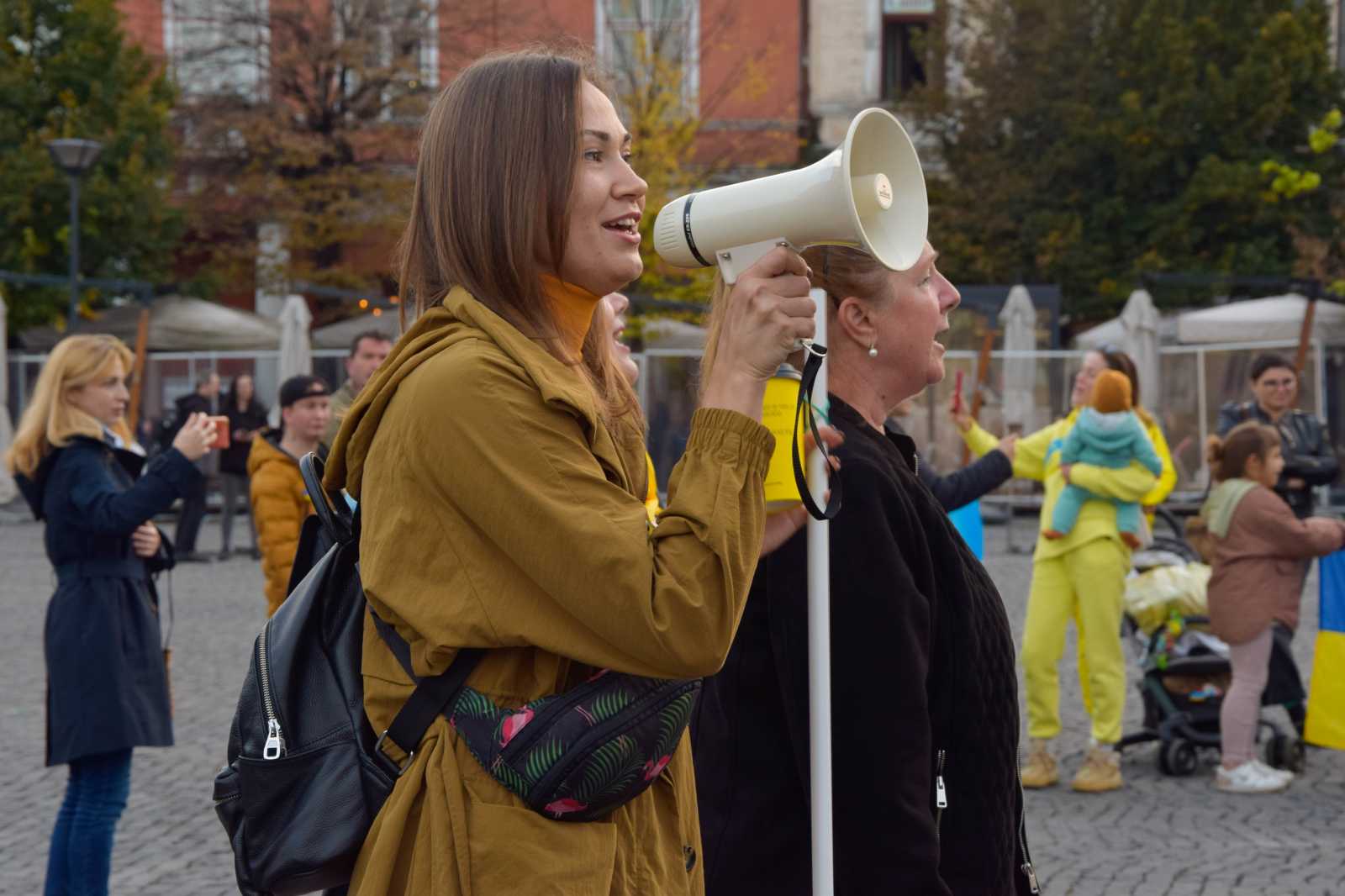 Kseniia Shyriaieva, a megmozdulás egyik szervezője