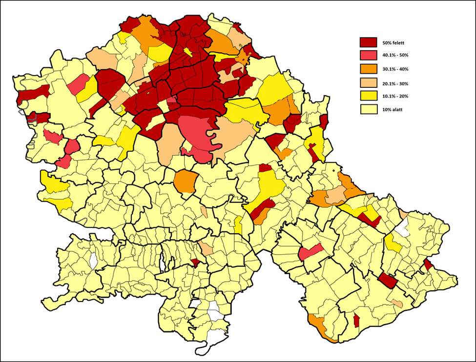 A vajdasági magyarok területi elhelyezkedése 2011-ben l Fotó: szmsz.press