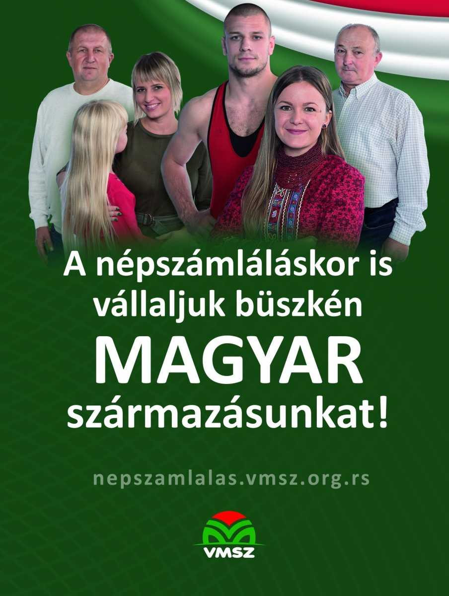 A VMSZ egyik népszámlálási kampányplakátja l Fotó: Facebook