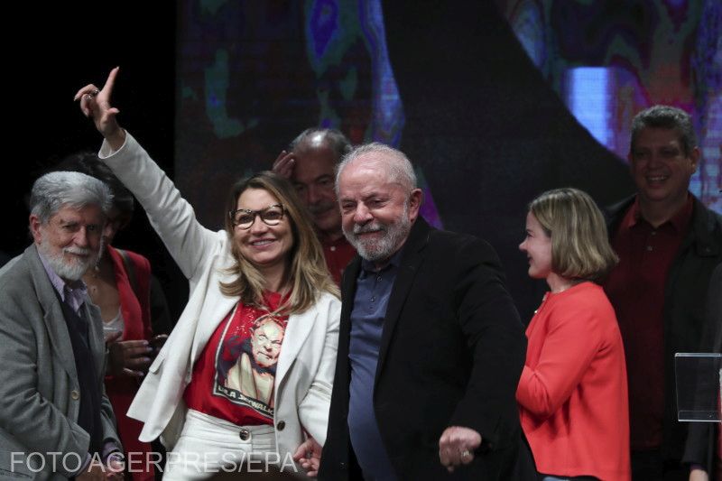 Lula da Silva (jobbról) a vártnál szorosabb eredménnyel végzett az élen | Fotó: Agerpres/EPA