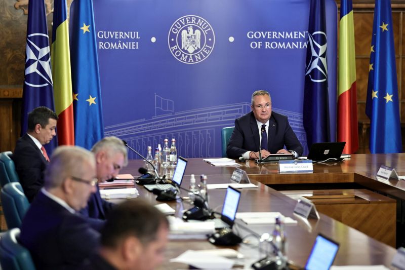 Nicolae Ciucă miniszterelnök a szerdai kormányülésen | Fotó: gov.ro 