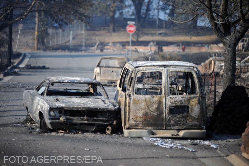 A tűzvész nyomai Kaliforniában | Fotó: Agerpres/EPA