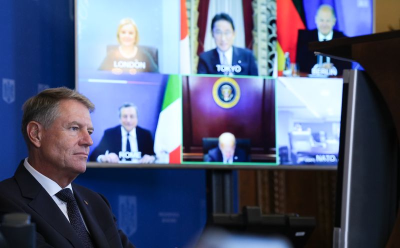 Távkapcsolásos megbeszélést folytattak | Fotó: presidency.ro