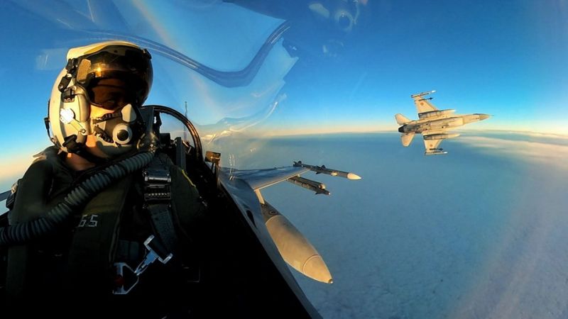 Egyelőre F-16-osok jelentik a légierő gerincét, az F-35-ösök hét év múlva állnak hadrendbe | Fotó: a légierő Facebook-oldala
