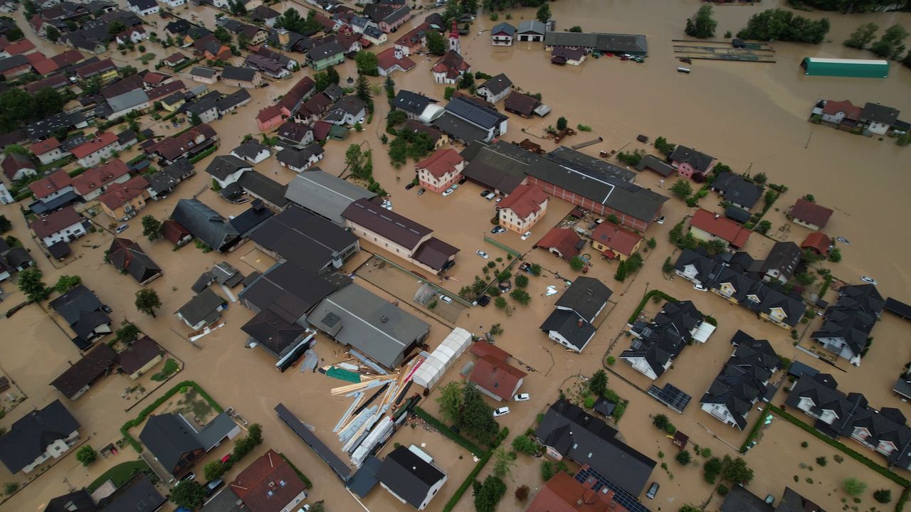 Óriási árvíz Szlovéniában | Fotó: Primoz Kobe/Facebook
