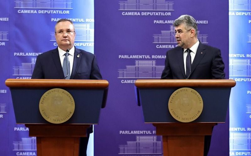 Nő a feszültség a két koalíciós párt vezetői között? Fotó: Románia kormánya 