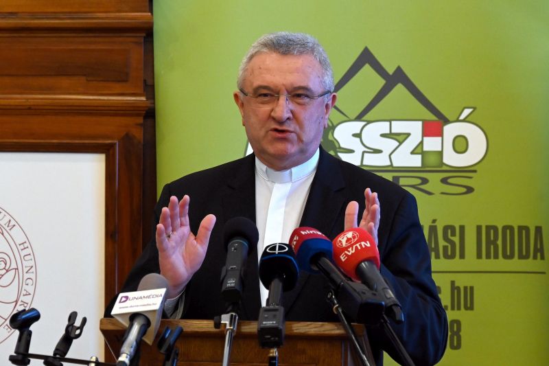 Veres András, a Magyar Katolikus Püspöki Konferencia elnöke | Fotó: MTI/Máthé Zoltán