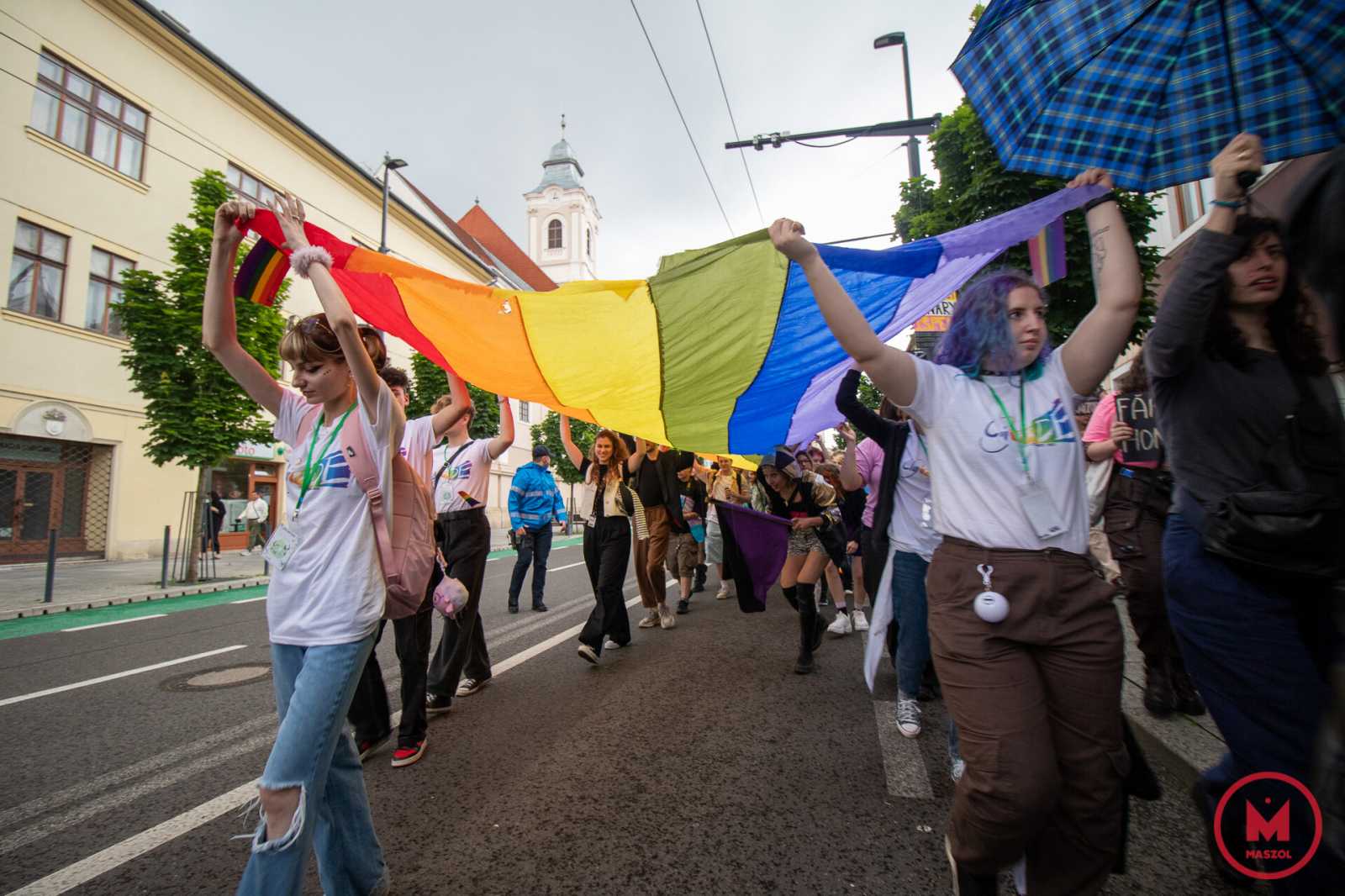 Pillanatkép a június 17-én kolozsváron megtartott Pride-ról | Fotó: Borsi Balázs