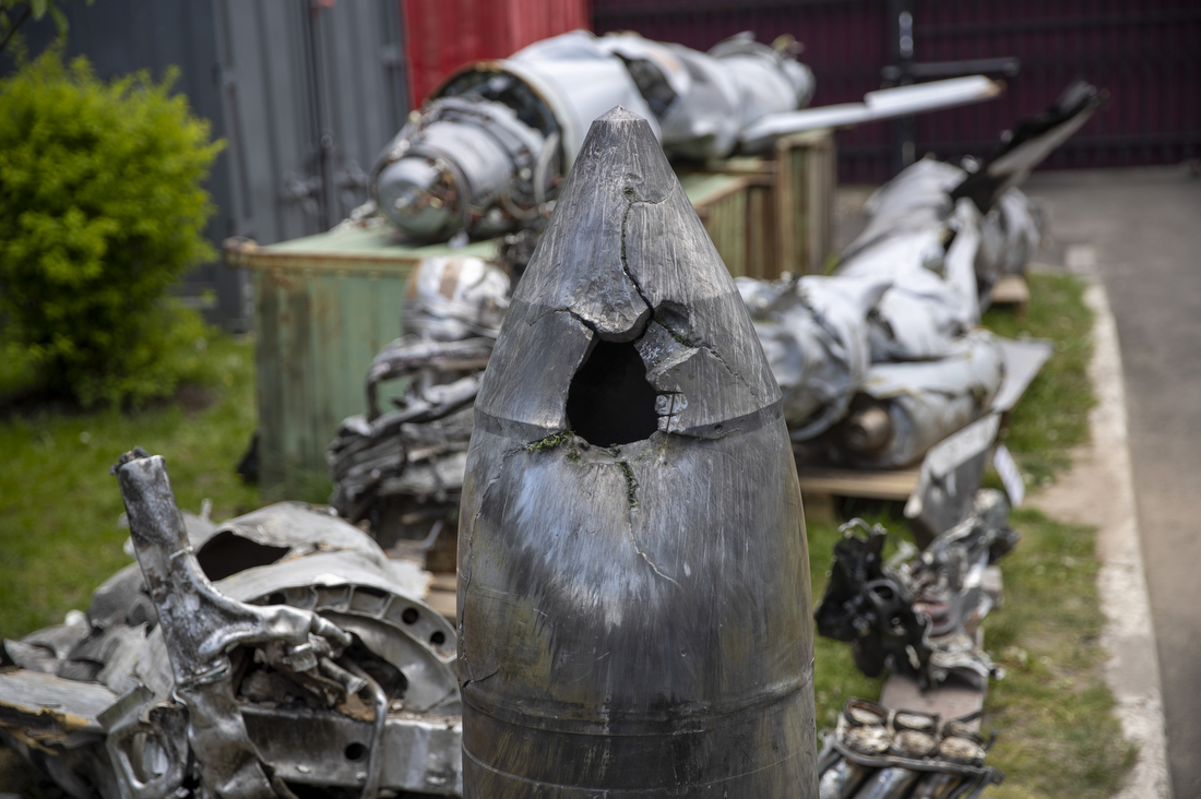 Az ukránok által lelőtt Kinzsal rakéta maradványa | Fotó: Wikipedia