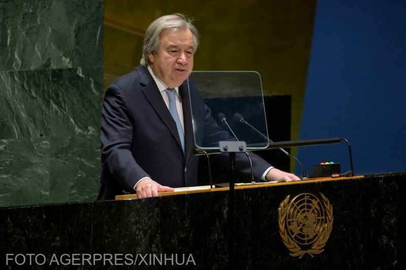 António Guterres az ENSZ nők helyzetével foglalkozó bizottsága (CSW) tanácskozásainak megnyitóján tartott beszédet | Fotó: Agerpres/Xinhua
